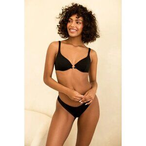 New DIPPIN DAISYS Kit Underwire Bikini Top, Charlie Cheeky Bikini Bottom Black M